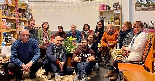 Bringing friends together, enjoying good vegan food & wine, in good company. at Core Green Organic & Fairtrade in Santa Venera