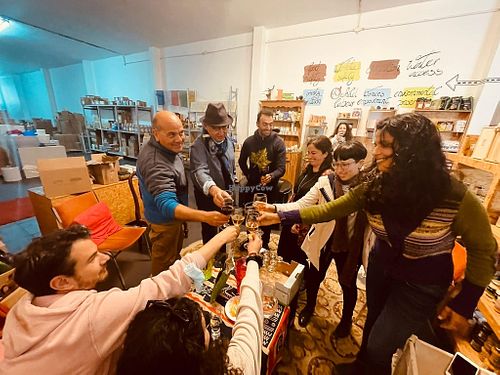 Bringing friends together, enjoying good vegan food & wine, in good company. at Core Green Organic & Fairtrade in Santa Venera