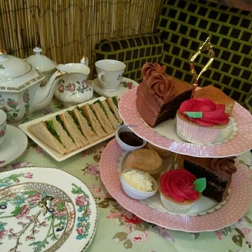 all vegan afternoon tea available every Saturday and Sunday only at Veggie Vibez in Ashton Under Lyne