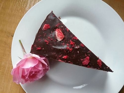raw vegan choc velvet cake at The Ice Box Cafe in Sunshine Coast