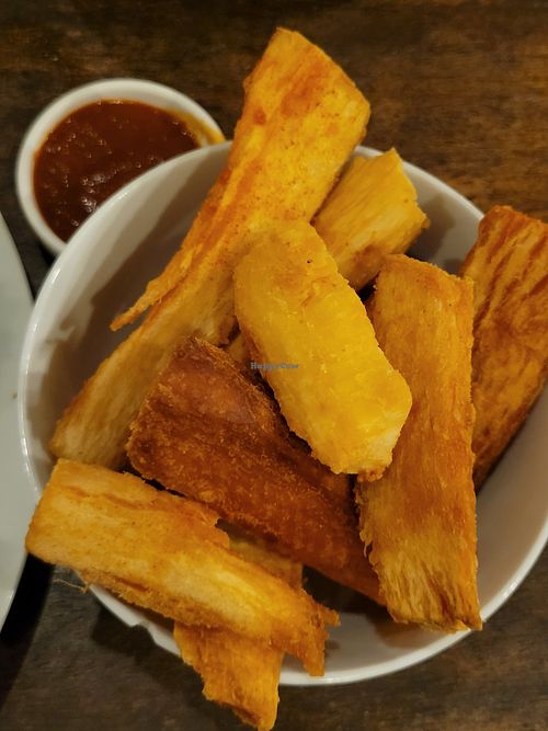 Yucca fries at Luv Burger in Nosara