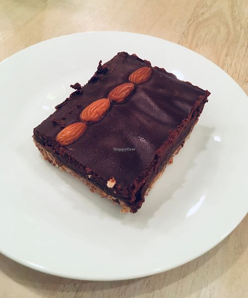 Chocolate caramel slice at Luv Burger in Nosara