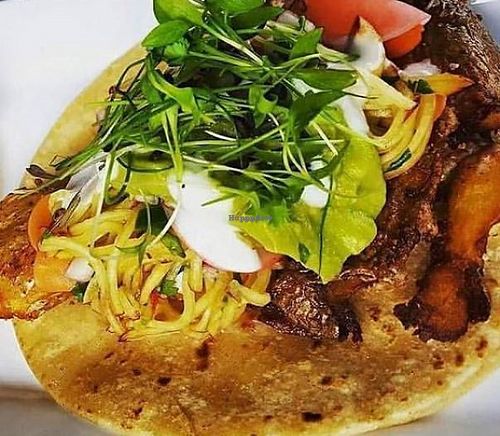 vegan taco at Alivia's Durham Bistro in Durham