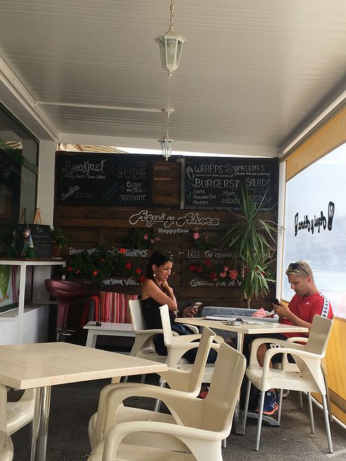 The outside seating area at Aqui y Ahora  in Lanzarote