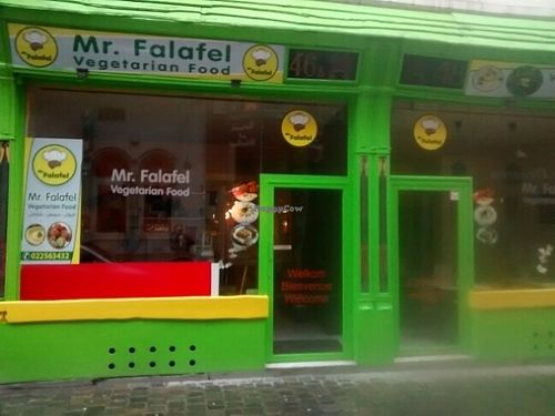 outside at Mr Falafel - Fourche in Brussels