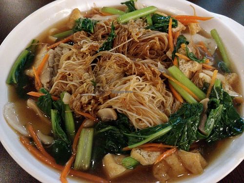 Bee hoon with gravy at D'life 蔬食 - Beauty World in West Singapore