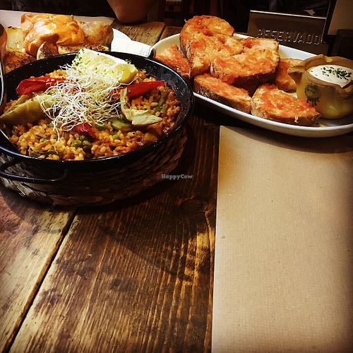 Paella at Vegetalia at Vegan Food Tours Barcelona in Barcelona