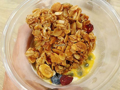 Passion fruit, assorted berries and muesli Happy Cup at Greendot - Bugis Junction  in Central Singapore