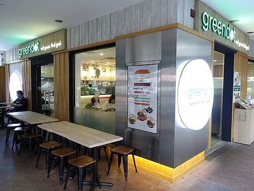 restaurant shop front  at Greendot - Bugis Junction  in Central Singapore