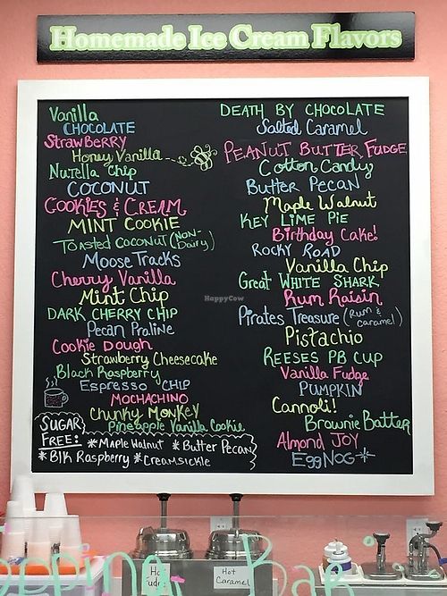 All ice cream flavors - including the one current dairy-free option at Cape Creamery in Cape Coral