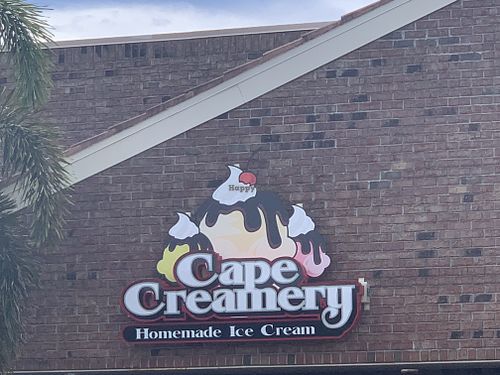 Their sign at Cape Creamery in Cape Coral