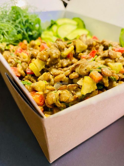 lentils at Vegan To Go in Simpson Bay
