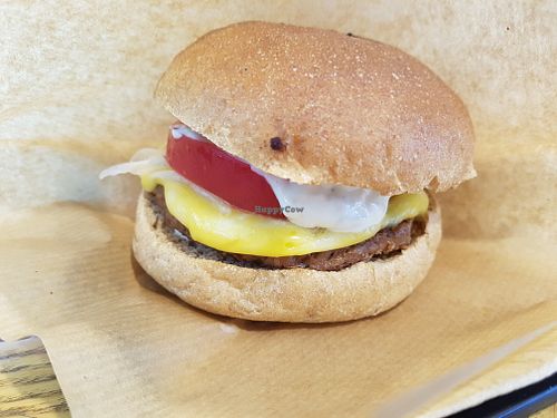 Cheese burger at Moomoo Burger & Smoothie in Busan