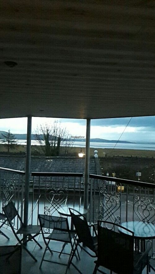 view from the balcony at Coffee Pot Cafe in Grange-over-sands
