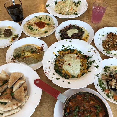 Festin pour le brunch at Birona Hummus Bar in Montreal