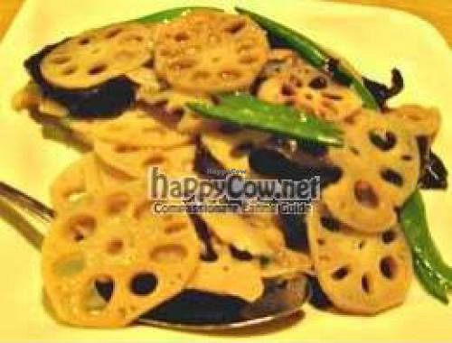 Lotus Root dish at Happy Veggie Garden in Rowland Heights