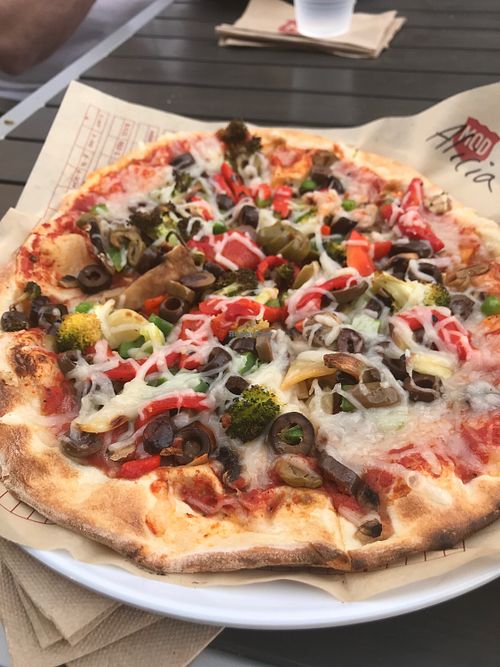 Vegan pizza!! at Mod Pizza - N Oracle in Tucson