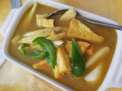 Curry tofu at Lotus Vegan Cuisine in Glasgow