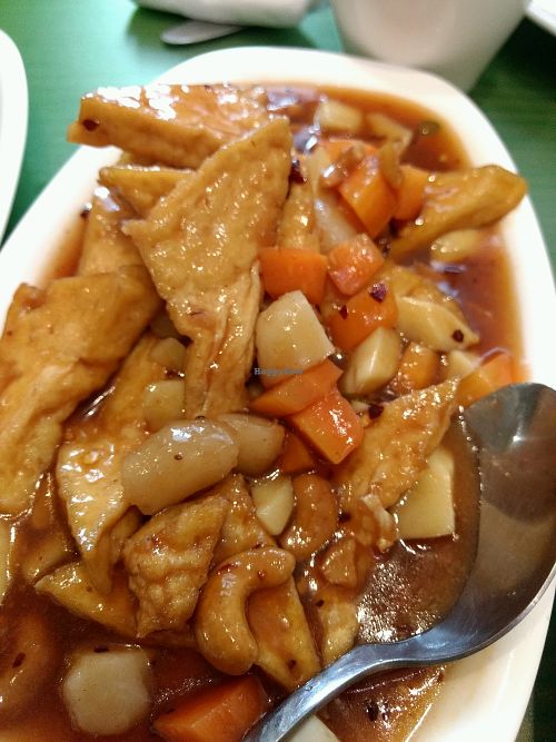 kung po at Lotus Vegan Cuisine in Glasgow