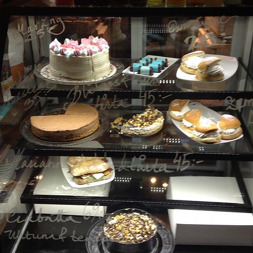 Swedish vegan pastry  at Los Vegos in Uppsala