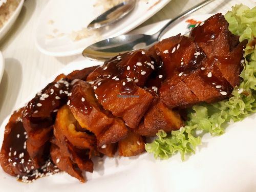 Peking duck vegan style at Mama Vege - Plaza Gurney in Penang