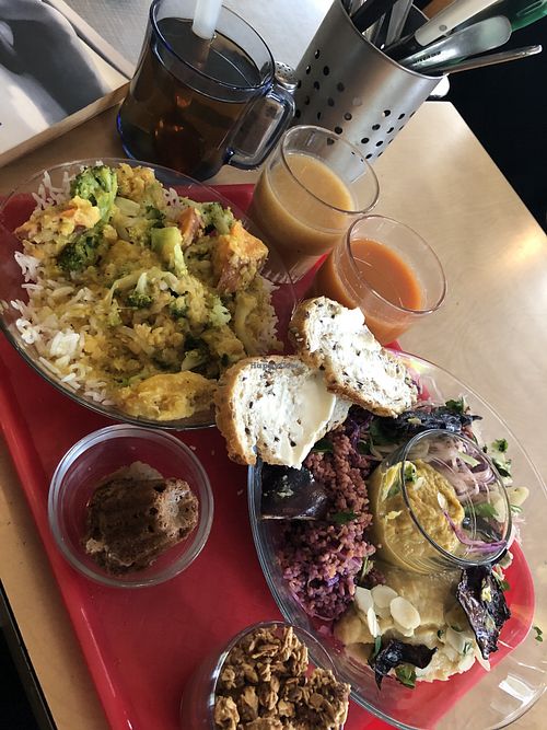 Weekend brunch plate at Le Myrha in Paris