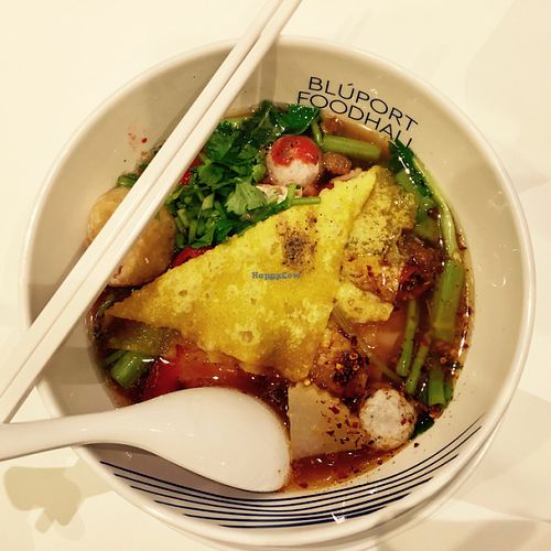 Noodles soup called Yen-ta-pho at Walee Vegetarian - Bluport Mall in Hua Hin