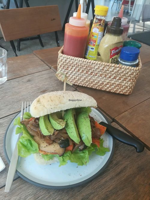 avo veg sandwich at Lilou Cafe in Bangkok