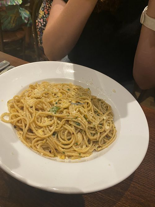 Spaghetti aioli at Casa a Roma in Whitehaven