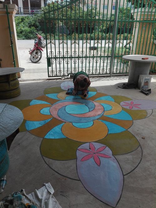 Work in progress in our new place !!! at Eco Vegetarian Kampot in Kampot