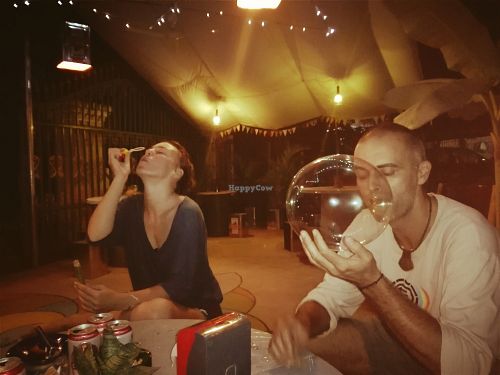 Childhood time ! at Eco Vegetarian Kampot in Kampot