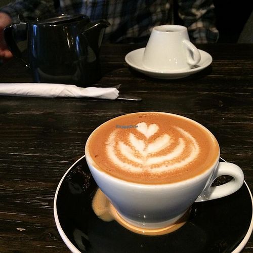 soy or almond milk lattes available at Black Coffee and Waffle Bar in Minneapolis