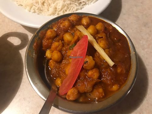 Chana masala  at Namaste in Salmon Arm