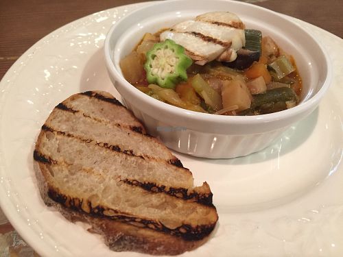 minestrone  at Plus Veganique in Tokyo