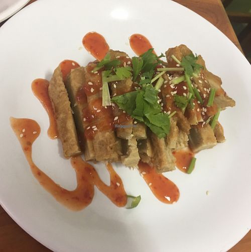 Thai style chicken at Nature Vegetarian - Ang Mo Kio in North Singapore