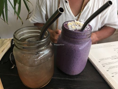 Amazing drink menu at Cafe Organic in Kerobokan Kelod