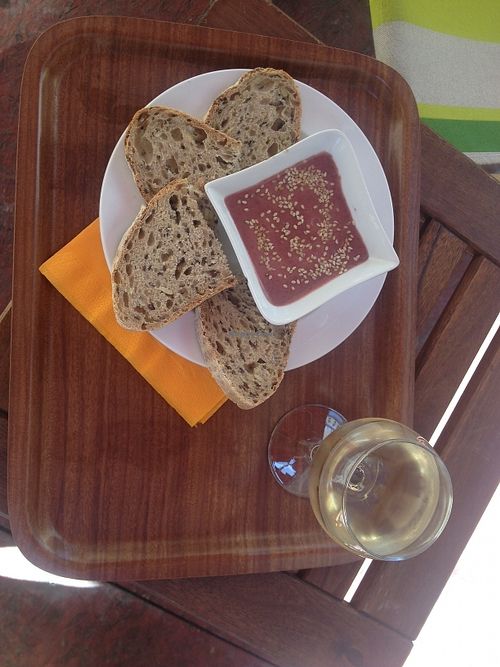 Homemade beans houmous at Mundo Cafe in Lyon