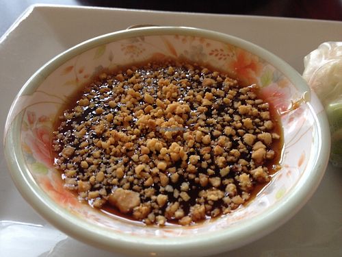 Sweet sauce for fresh roll at Tamayo's in Oak Harbor