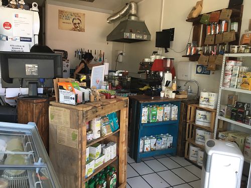 inside at Pantura Vegano in Santiago