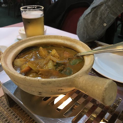 Claypot curry at Singapore Orchid in Coulsdon