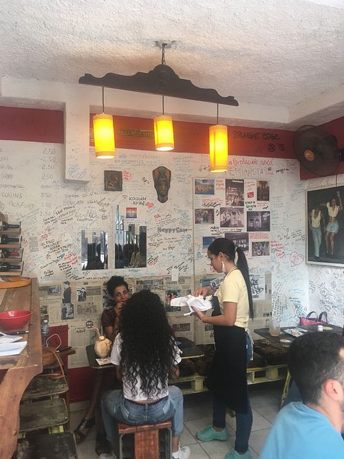 Inside Restaurant at El Shamuskia'o in Havana