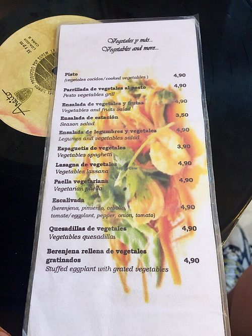 Menu 1 at El Shamuskia'o in Havana