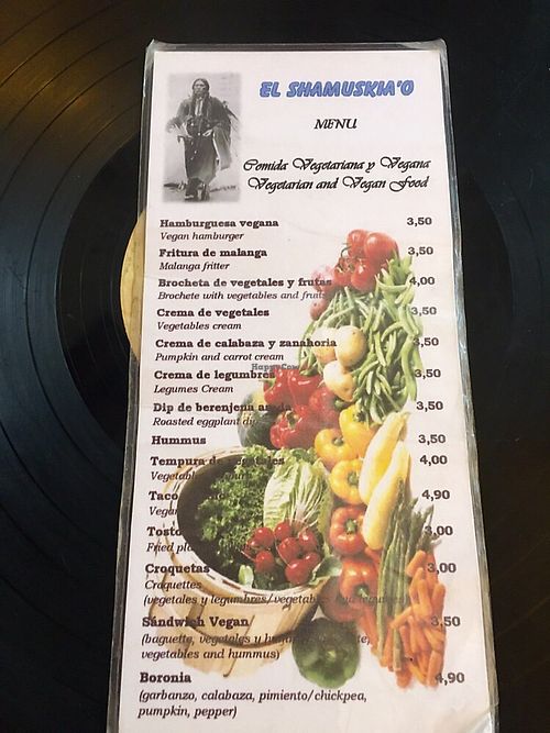 Menu 2 at El Shamuskia'o in Havana