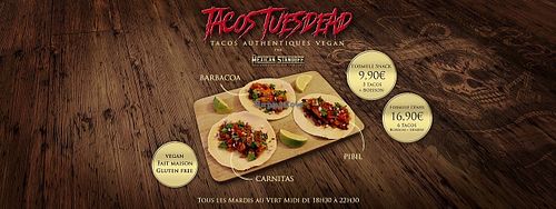 The Tacos Tuesday becomes "Tacos Tuesdead" in this badass joint ! 

Come have a taco !
 at The Mexican Standoff - Pop-up in Paris