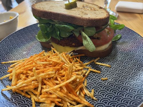 Vegan and gluten-free Burger Libanesa  at TS  A Casa in Santiago De Compostela