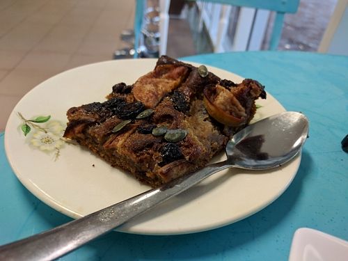 Delicious apple slice at Kings Wholefood Artisan in Palmerston