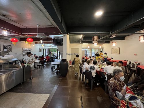 Interior seating #Veganuary at Yisin - Indah in Johor Bahru