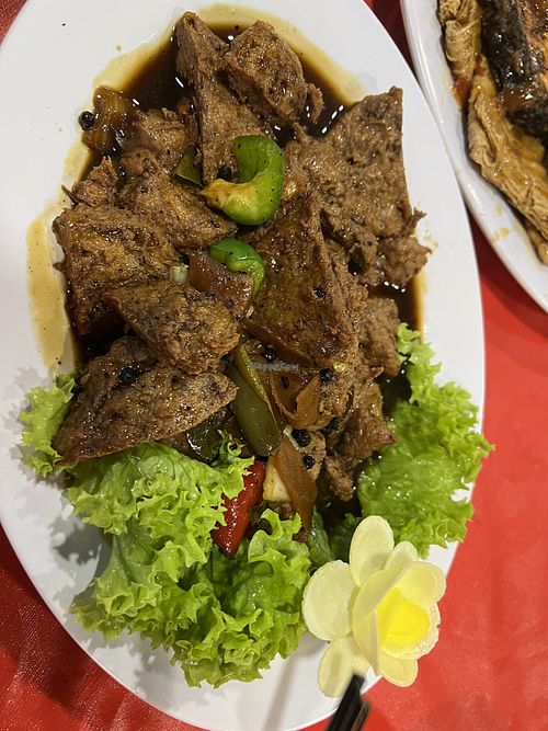 Black pepper beef #Veganuary at Yisin - Indah in Johor Bahru