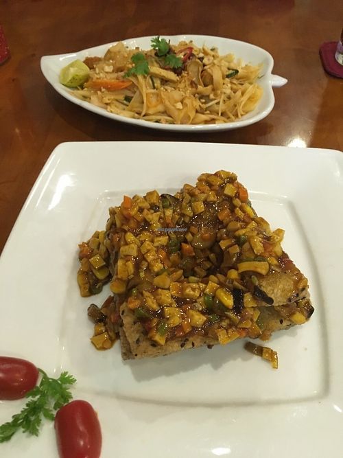 Sticky rice and Pad Thai at Phuong Mai Vegetarian - Le Thi Hong Gam in Ho Chi Minh City