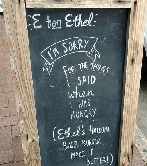 Sign on Melbourne St at E for Ethel in North Adelaide